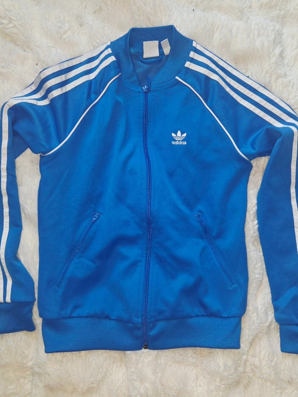 Adidas Originals Blue SST Track Jacket | Women's XS | Trefoil Full Zip